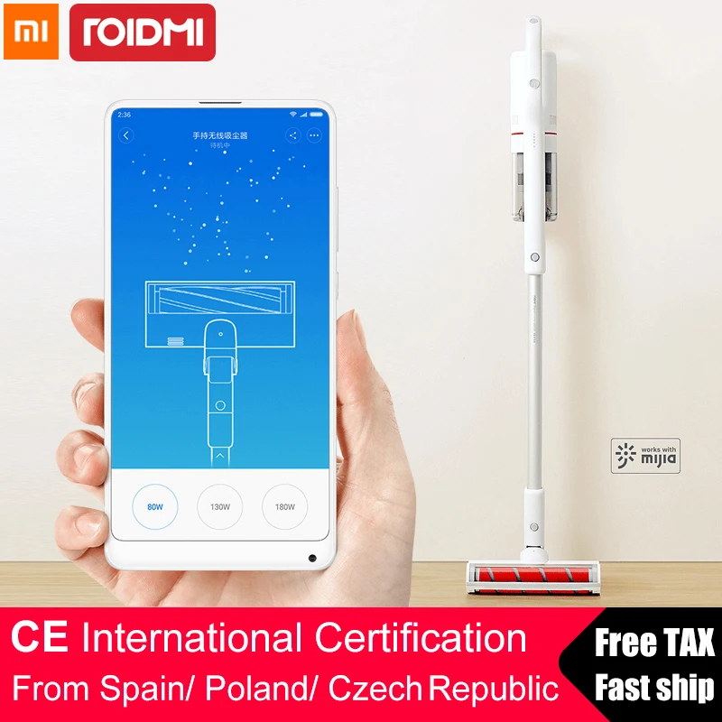 Оригинальный Roidmi F8 Xiaomi ручной пылесос низкая Шум пыли Rimoval бытовой циклон с
