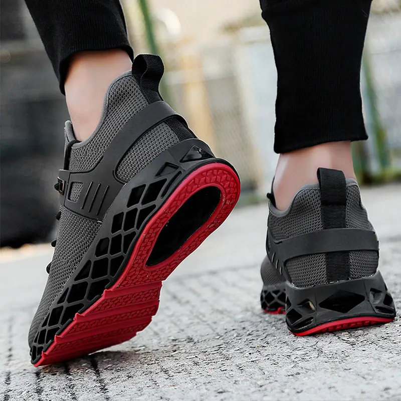 SUROM мужские кроссовки дышащие амортизирующие уличные спортивные беговые