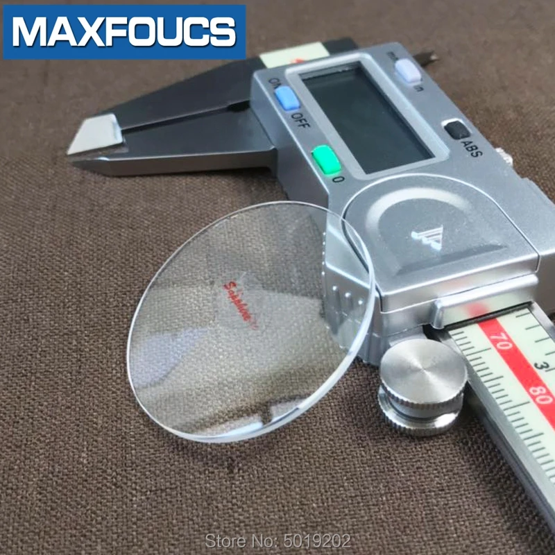 Стекло для часов с защитой от царапин сапфир однослойный толщина 1 2 мм диаметр 30 39