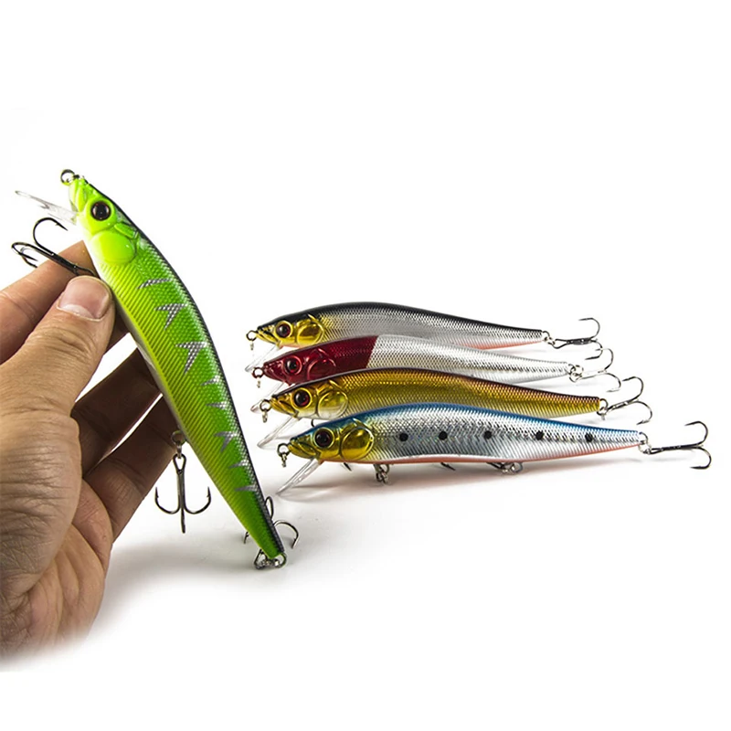 WALK FISH 5 шт./лот рыболовная приманка гольян 14 см 23 7 г жесткая с 3 рыболовными