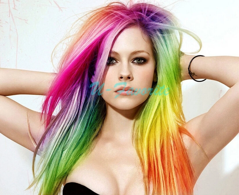 2015 Newest 20&quot Long Solid Colored Colorful Clip On In Hair Extensions 31 Colors for Xmas For Party Wedding Free shipping |