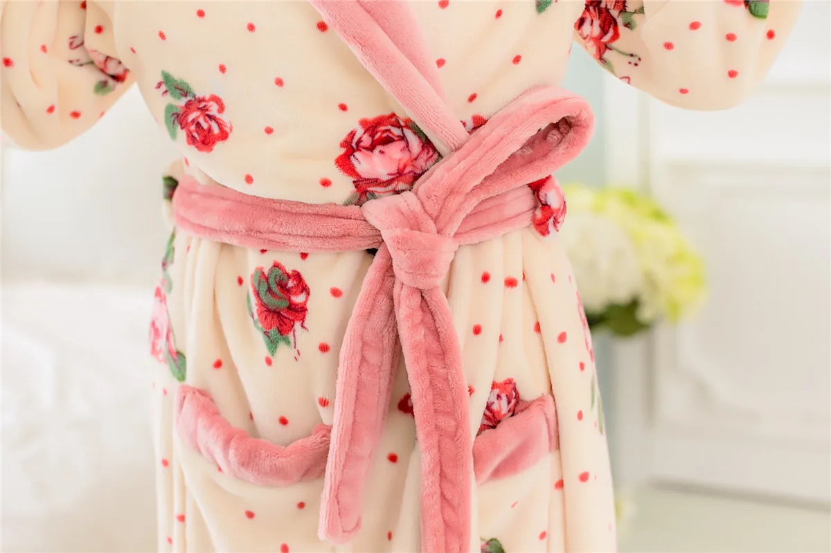 Новая Осенняя/зимняя женская одежда для сна плотная фланелевая ночная рубашка