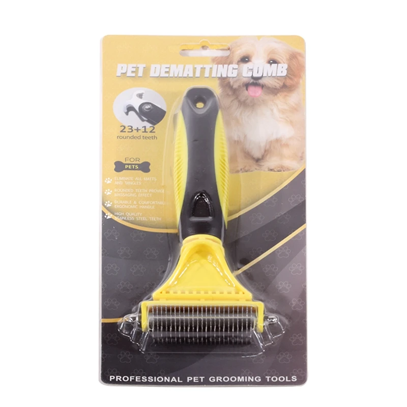 Двусторонняя щетка для домашних животных из нержавеющей стали|comb pet|dog brushpet brush |