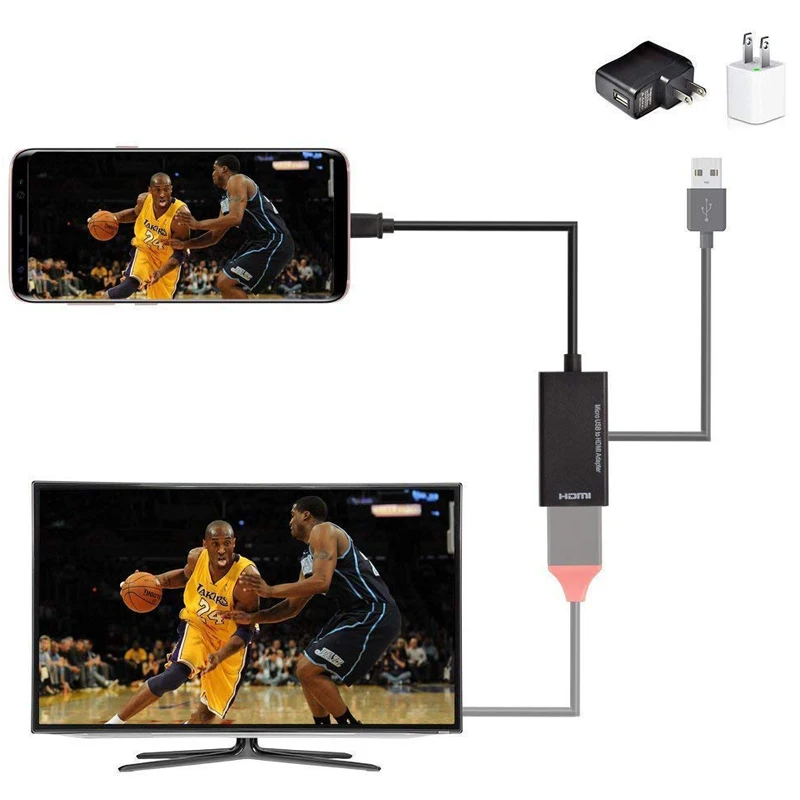 MHL Micro USB Мужской к HDMI Женский Кабель-адаптер для Android смартфона планшета ТВ HDMI 1080P HD аудио-видео кабель
