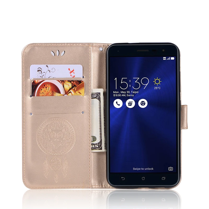 Чехол-бумажник с откидной крышкой для ASUS ZenFone 3 ZE520KL Z017D Z017DA Z017DB ZenFone3 5 2 дюйма чехол