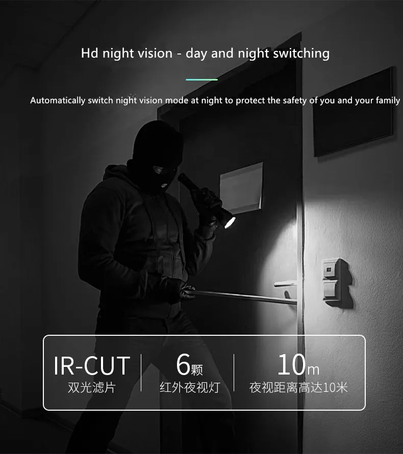 Домашняя IP камера безопасности Камеры Скрытого видеонаблюдения с Ночное видение