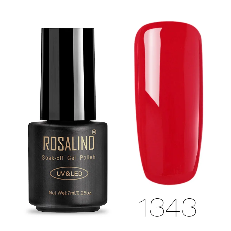 1343 ROSALIND 7 мл Гель-лак для ногтей Классическая серия 1323-1864 цвет Vernis Топ основа под лак искусство долговечный Замачивание Топ гель лак - Цвет: 1343