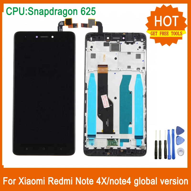 Для Xiaomi Redmi Note 4X 4 ЖК-дисплей кодирующий преобразователь сенсорного экрана в сборе