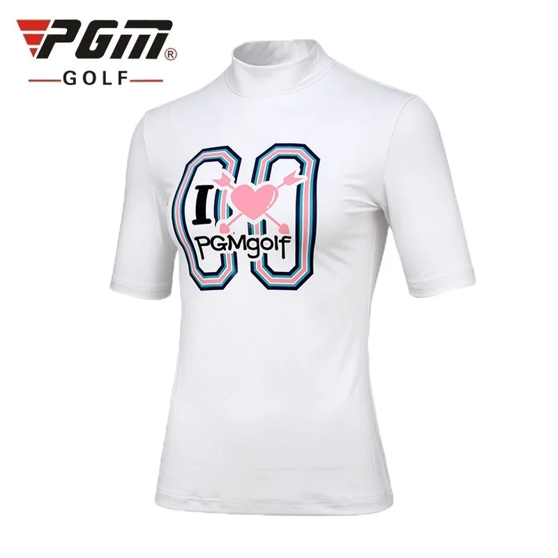 2018 Pgm гольф рубашки для женщин дышащий Тонкий футболки летние шорты рукавами