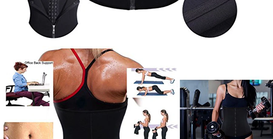 HEXIN двойной Управление талии тренер корсет Body Shaper Живот сжигания жира для песочных часов Пот Сауна талии тренер пояс для похудения