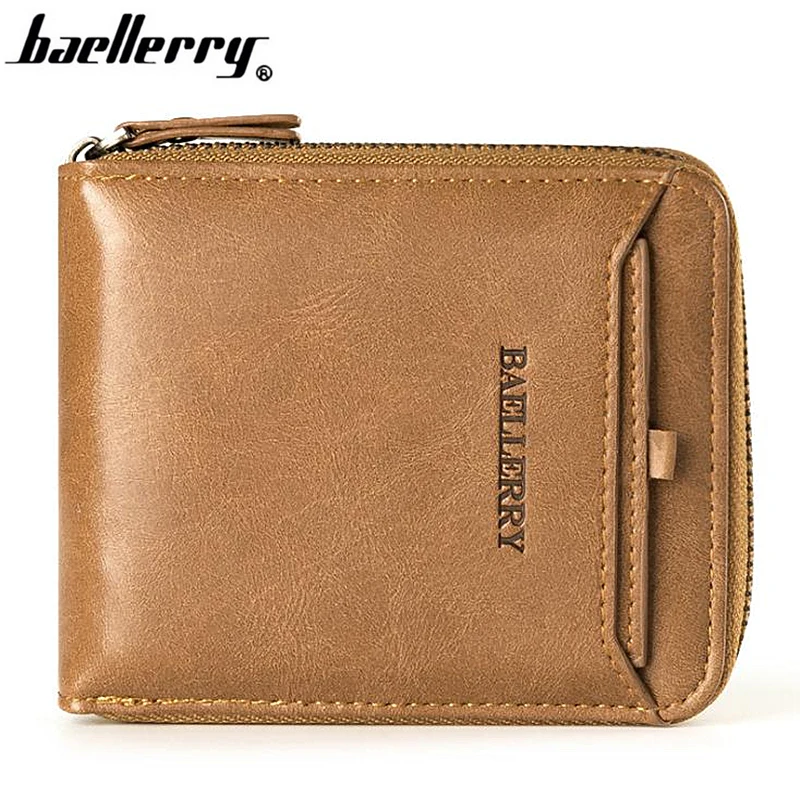 Baellerry модные короткие кошелек Для мужчин бренд дизайн кожаный мужской клатч