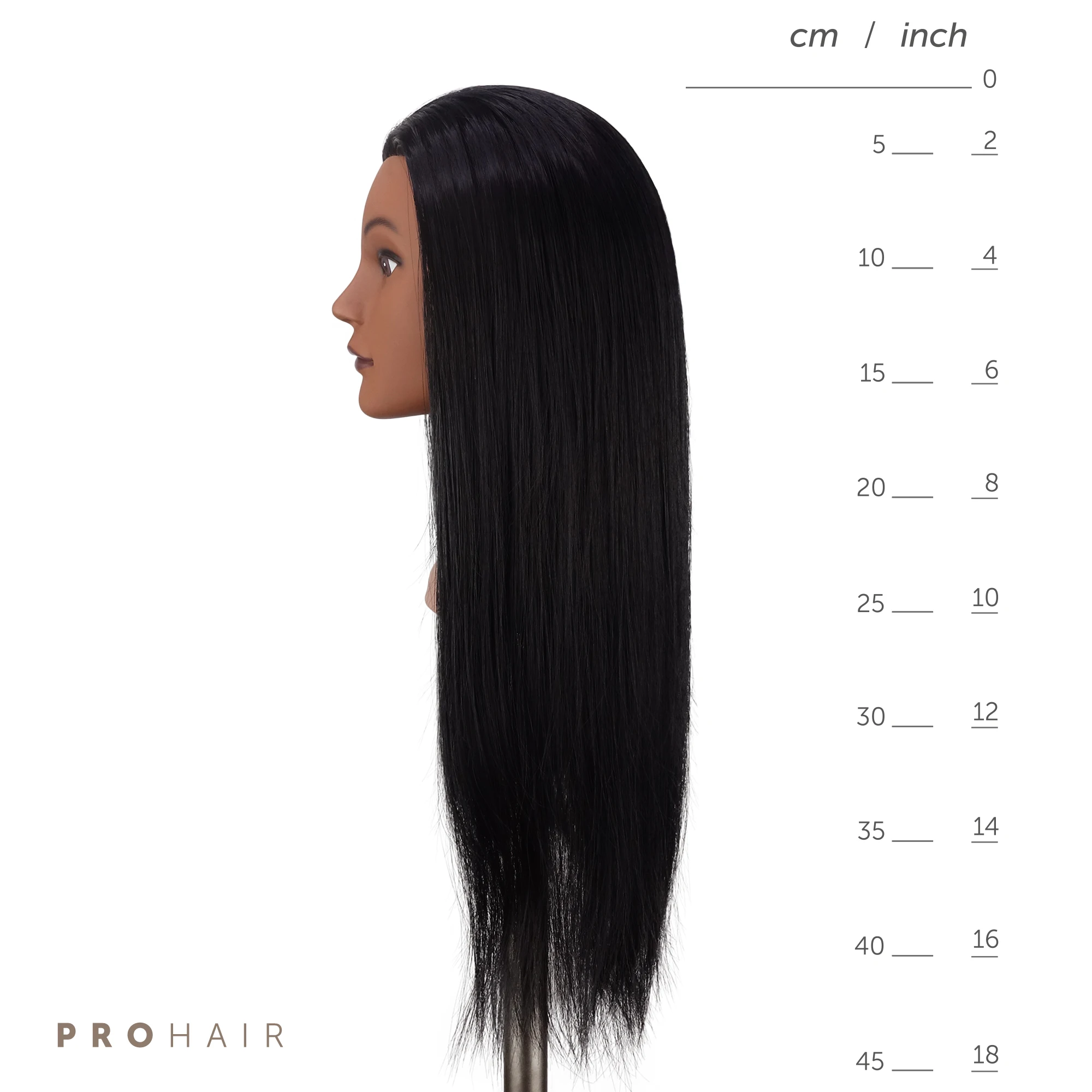 PROHAIR 45 см 18 '颼% синтетические волосы черный мини Тренировка головы Салон