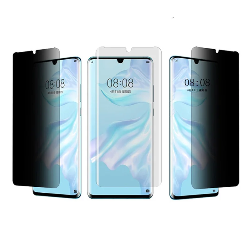 9H 3D полное покрытие защита экрана конфиденциальности для HuaWei P30 PRO Анти шпионское