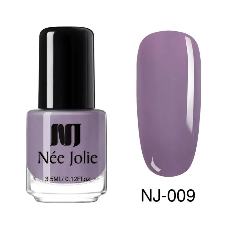 Pink glitter NJ-09 NEE JOLIE летний Блестящий лак для ногтей 3,5 мл обычный лак для ногтей зеркальный эффект Быстросохнущий лак для украшения ногтей - Цвет: Pink glitter NJ-09