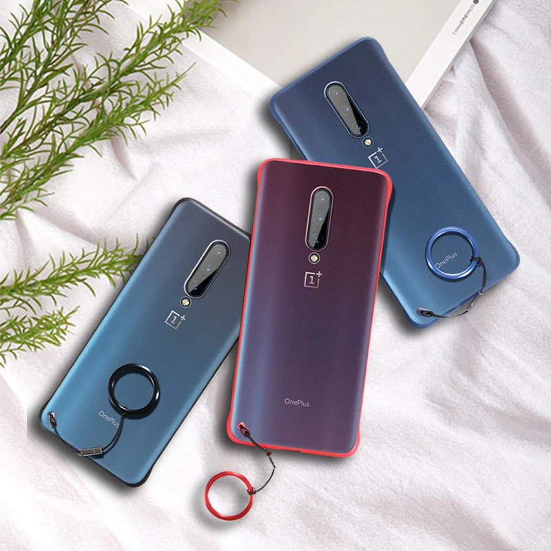 Для Oneplus 7 Pro Чехол безрамный Бампер Ультра тонкая прозрачная задняя крышка для Oneplus 7 Pro Телефон с противоударной защитой чехол