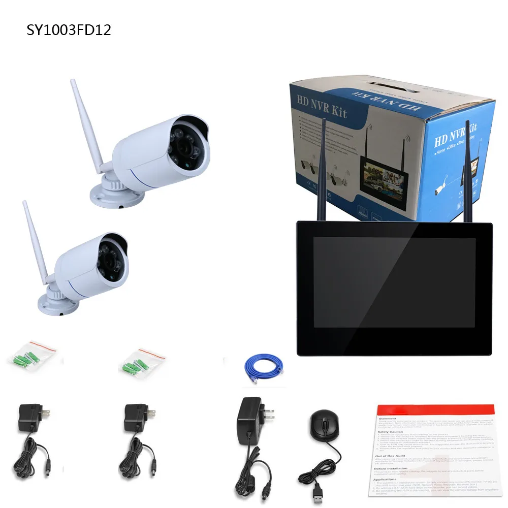 4CH IR HD безопасность Wifi Беспроводная IP камера система 960P CCTV наружная Wifi камера s видео NVR комплект видеонаблюдения CCTV с DVR