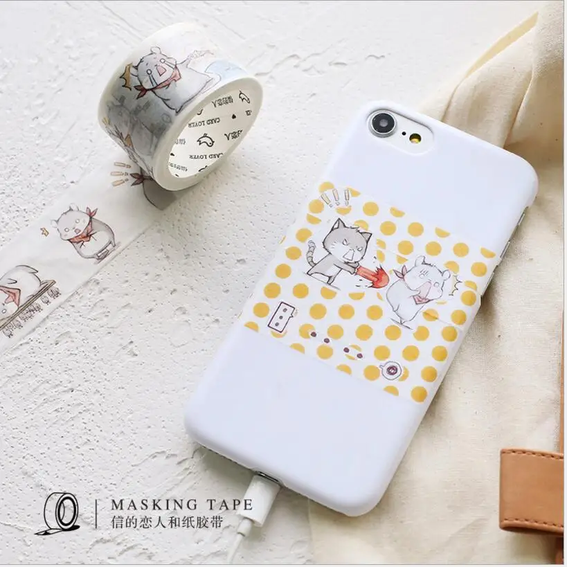 30 мм * 7 м Crazy animal Series Cat Rabbit Hamst японские DIY декоративные ленты для альбома Детские
