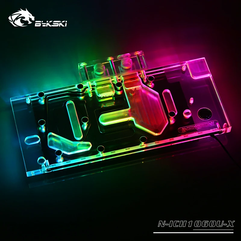 Bykski Full Cover GPU Water Block For INNO3D ICHILL GTX 1060 Ultra Graphic Card. P/N: N-ICH1060U-X | Компьютеры и офис