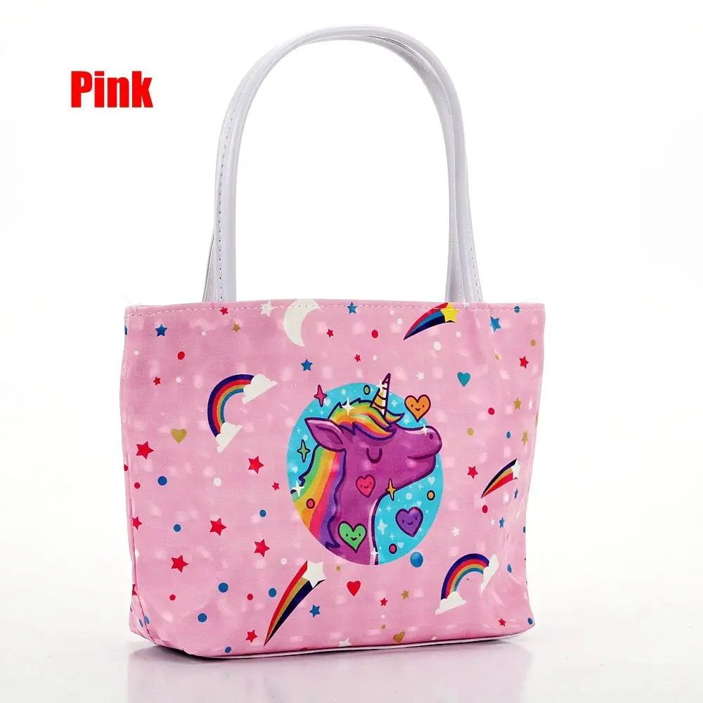 Сумки для женщин сумка с единорогом bolsa feminina сумки через плечо тоут женская сумка Косметическая сумка для хранения переносная сумка на молнии - Цвет: Pink
