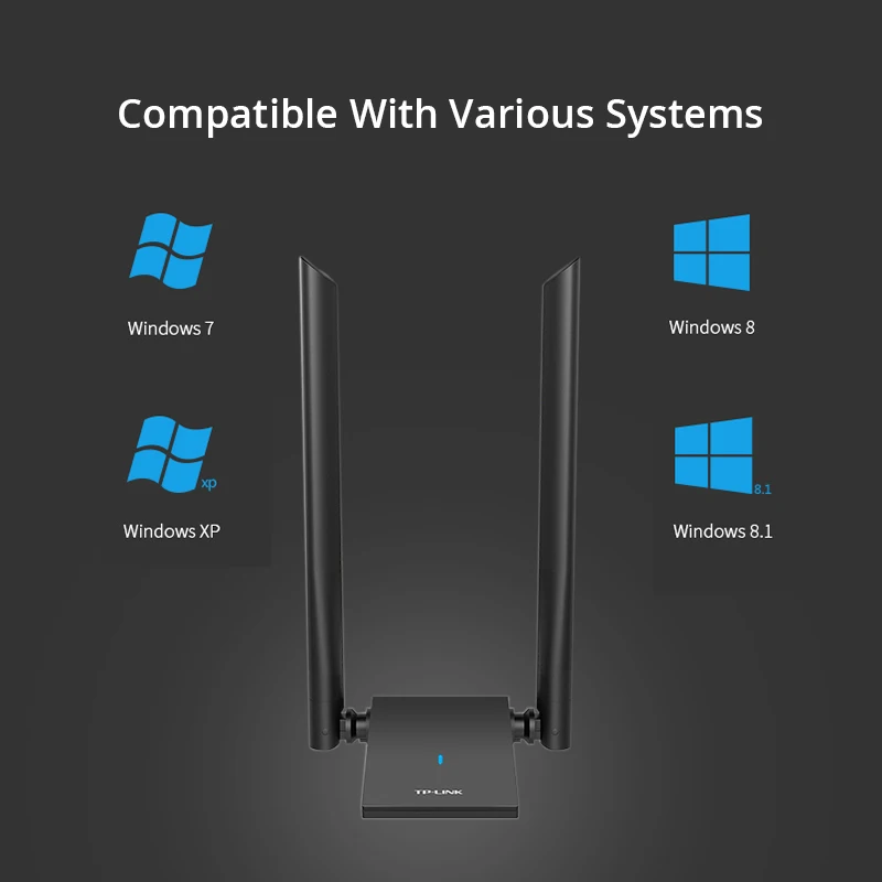 TP Link WN826N Беспроводной Wifi USB адаптер 300 Мбит/с 2 * 5dBi высоким коэффициентом усиления
