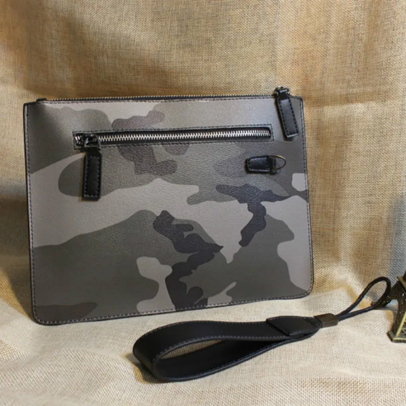 Новинка 2018 мужской деловой большой кошелек камуфляжная Повседневная сумка для мужчин искусственная кожа