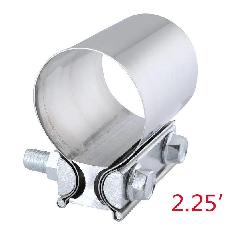 2.25Inch SPEEDWOW Универсальный 2," 2,25" 2," 3,0" 4," дюймов из нержавеющей стали, стыковое соединение, выхлопная труба, втулка, зажим, автомобильные аксессуары - Цвет: 2.25Inch