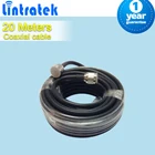 20 м Высокое качество N мужчинами Разъем 50ohm 5D коаксиальный кабель для мобильного телефона сигнала повторитель усилитель 20-метровый кабель для сотового усилителя 50 Ом кабель для усилителя сигнала 3g 4g lintratek