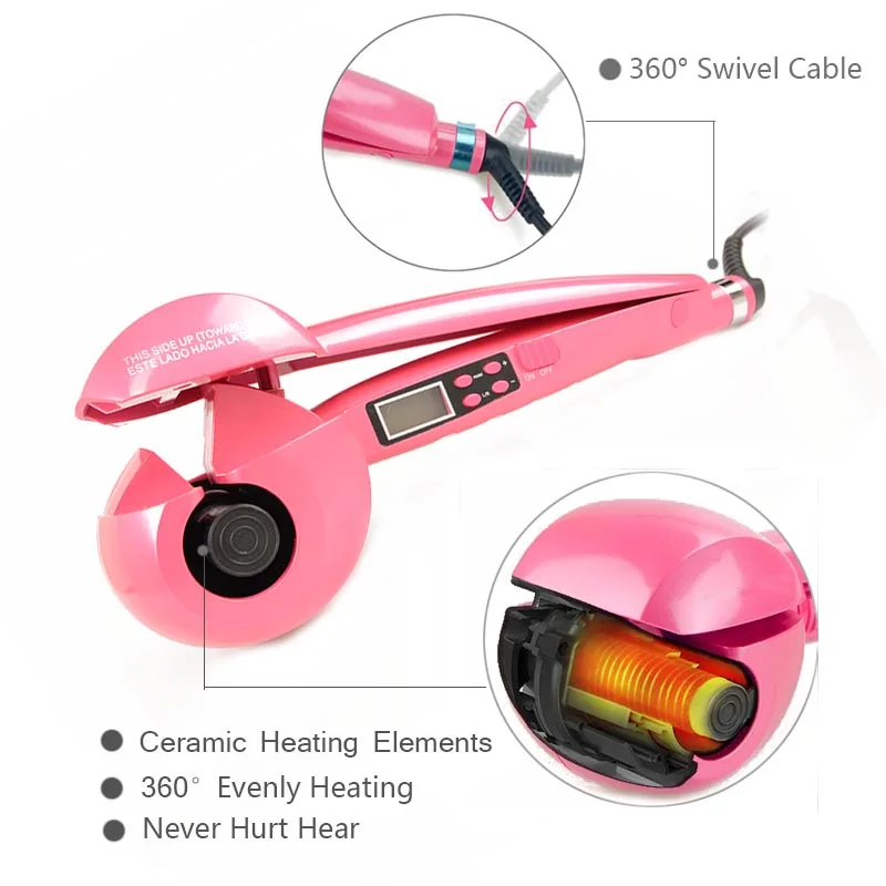 ЖК дисплей Экран Автоматические щипцы для завивки волос уход за волосами детей