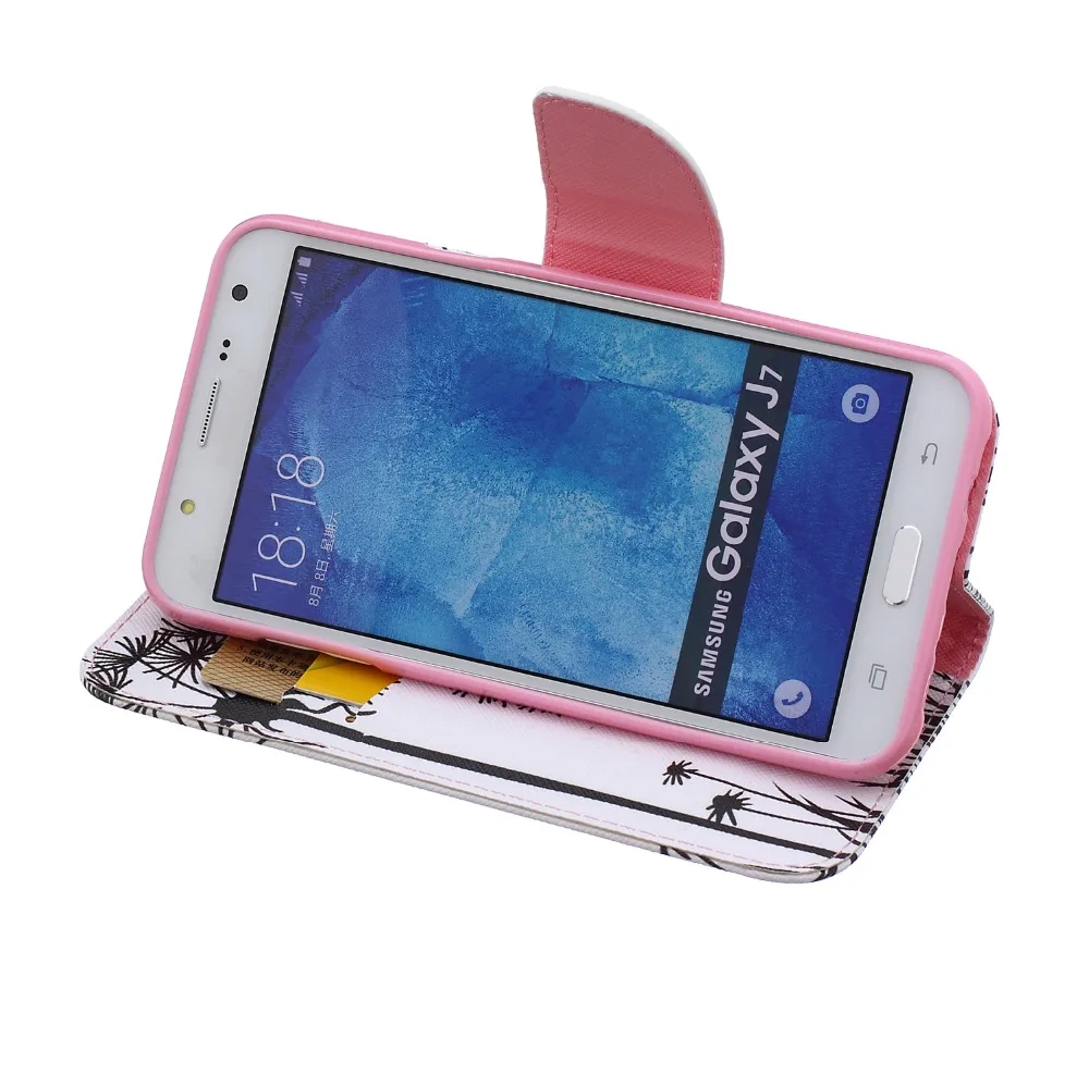 Флип Чехол Для samsung Galaxy J7 2015 J 7 SM-J700 J700 J700F J700H SM-J700F SM-J700H SM-J700M дуплекс живопись