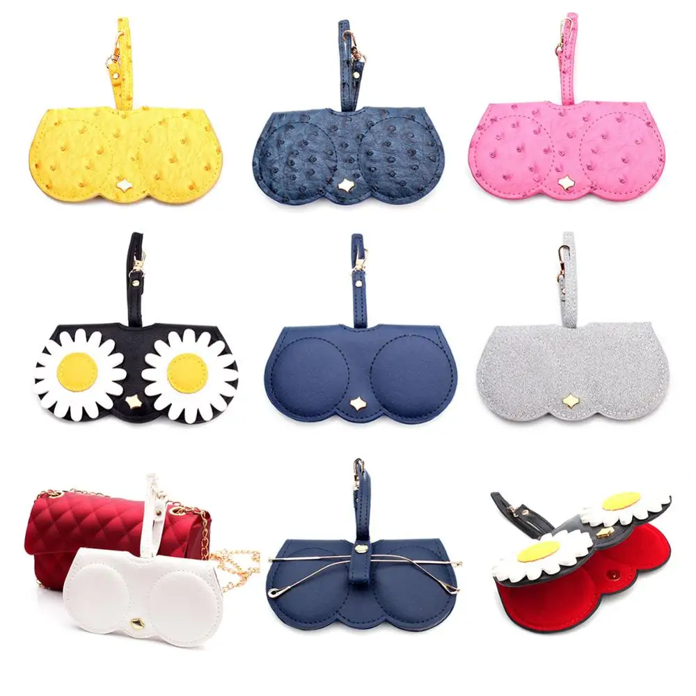 Ins девушка очки коробка Защита Клип протектор солнцезащитные сумка цветная для