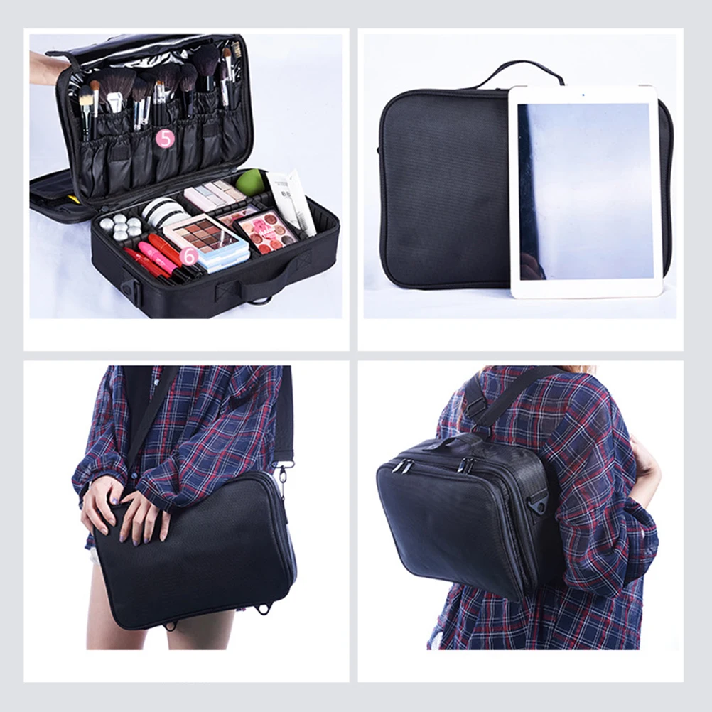 Водонепроницаемая 3 слойная косметичка косметический комплект для органайзера