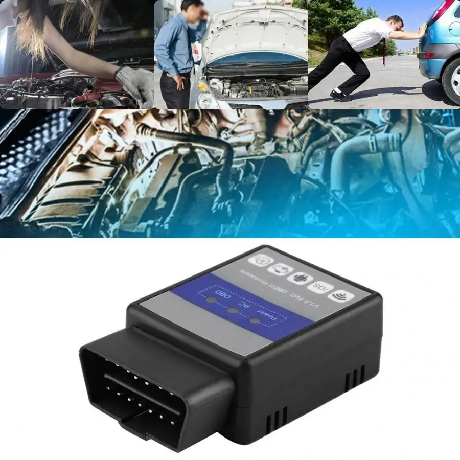 Автоматический сканер кодов полный протокол OBD2 OBDII CAN BUS WIFI автомобильный