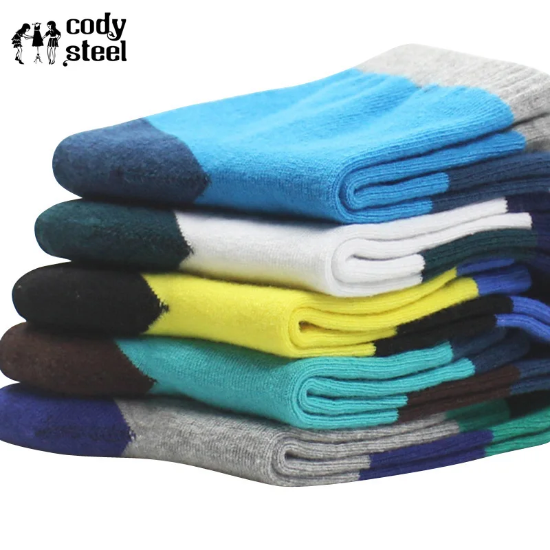 Дизайнерские хлопковые носки мужские повседневные без пятки универсальные