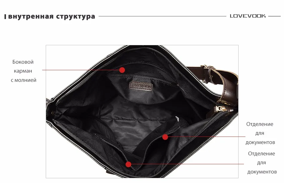 Женская сумка на плечо LOVEVOOK, большая сумка через плечо для женщины и девушек, объёмная сумка из искусственной кожи