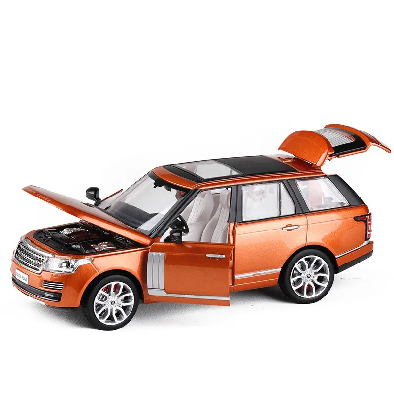 Моделирование 1:24 Range Rover SUV модель автомобиля из сплава Детская Подарочная звук и