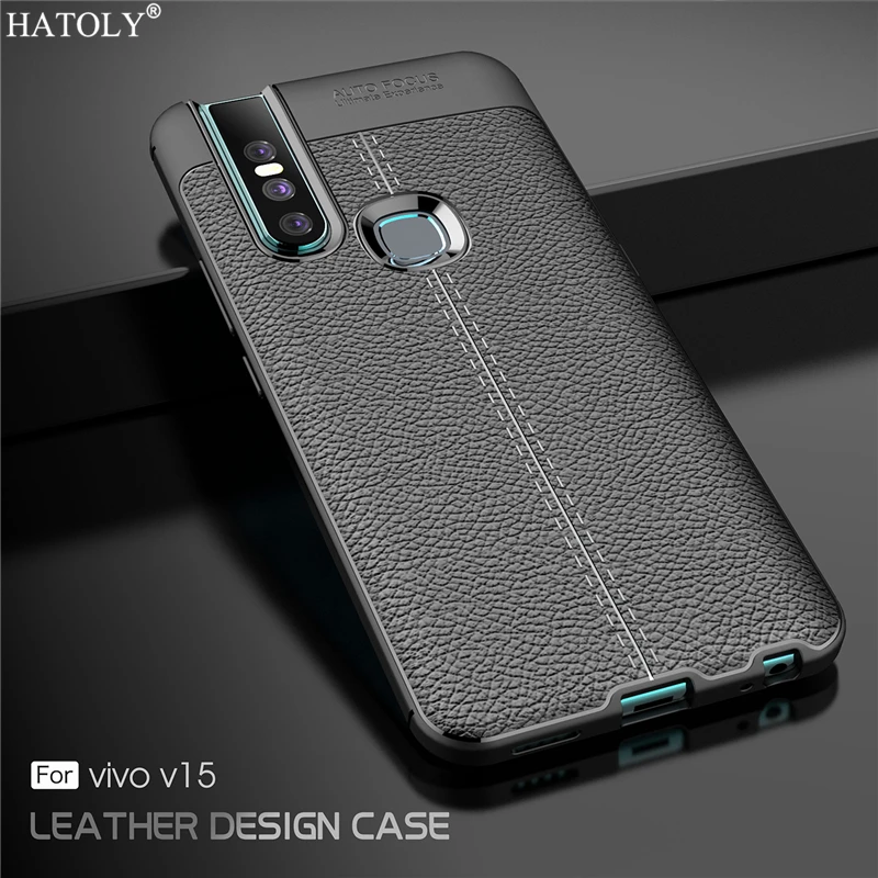 

For Cover Vivo V15 Case for Vivo V15 Leather Case Rubber Silicone Shockproof Soft TPU Bumper Phone Case for Vivo V15 Cover Coque