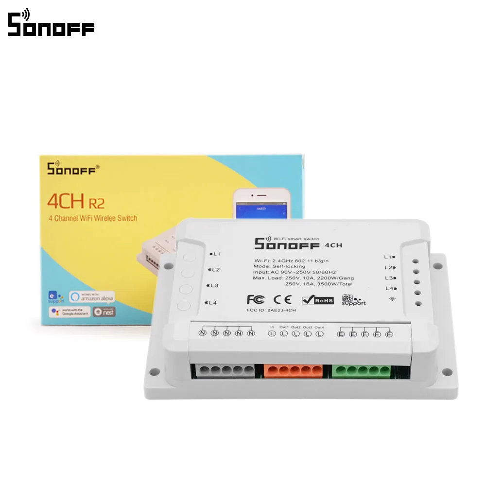 Sonoff Смарт Diy реле основной переключатель/Sonoff 4CH R2 беспроводной WiFi Пульт