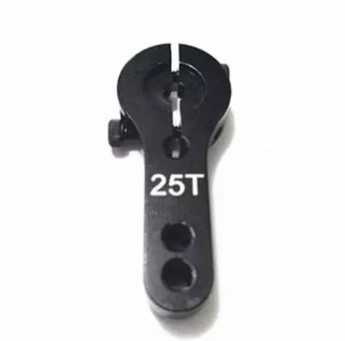 JMT 1 шт. алюминиевый сервопривод 25 т для сервопривода MG995 MG946R MG996R MG945 S3003 RC автомобиль для Futaba запчасти - Цвет: Черный