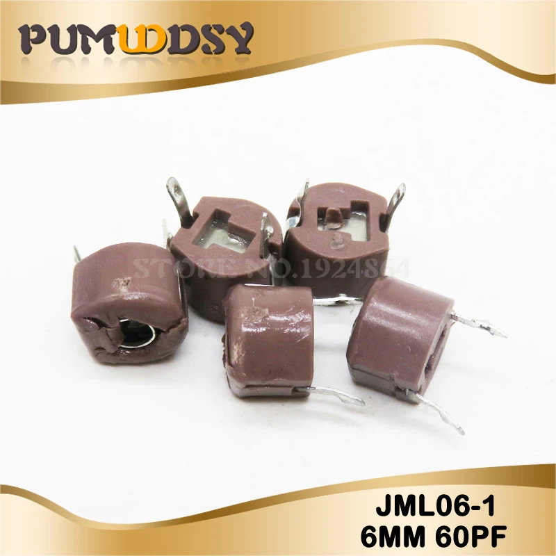 20 штук 60P 60PF 6 мм JML06-1 JML06 DIP триммер Регулируемый конденсатор с алюминиевой крышкой