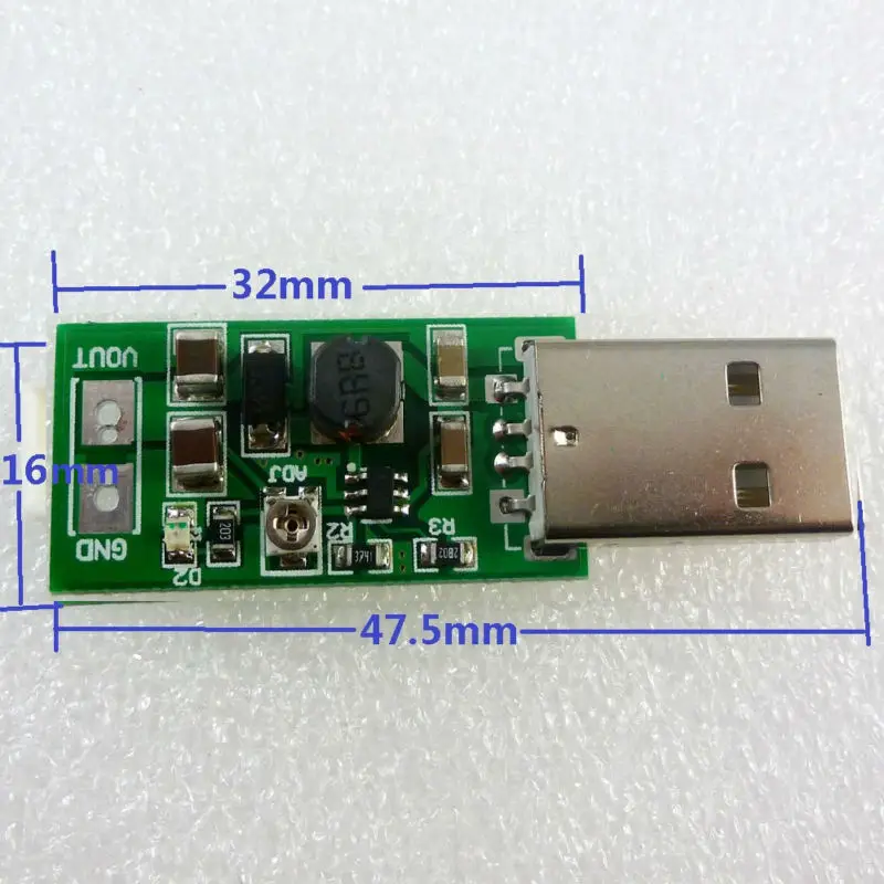 TB414 * 2 2X USB A Male 5V вход 6V 15V Выход Регулируемый регулятор плата DC преобразователь