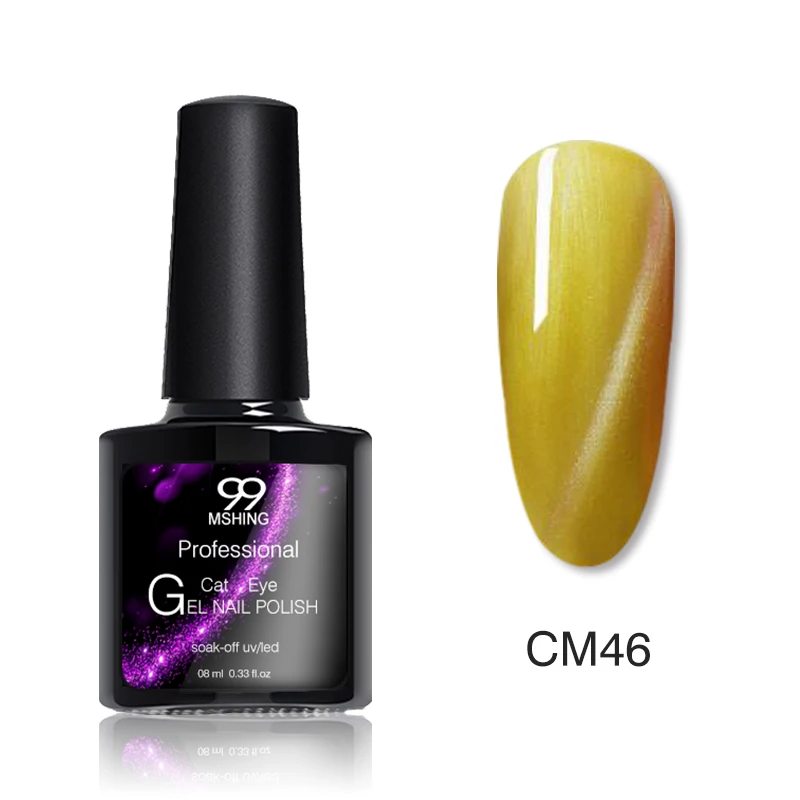 CM46 Mshing99 3D кошачий глаз Гель-лак для ногтей vernis Полупостоянный УФ-лак для маникюрный гель для ногтей праймер верхнее покрытие Гель-лак - Цвет: CM46