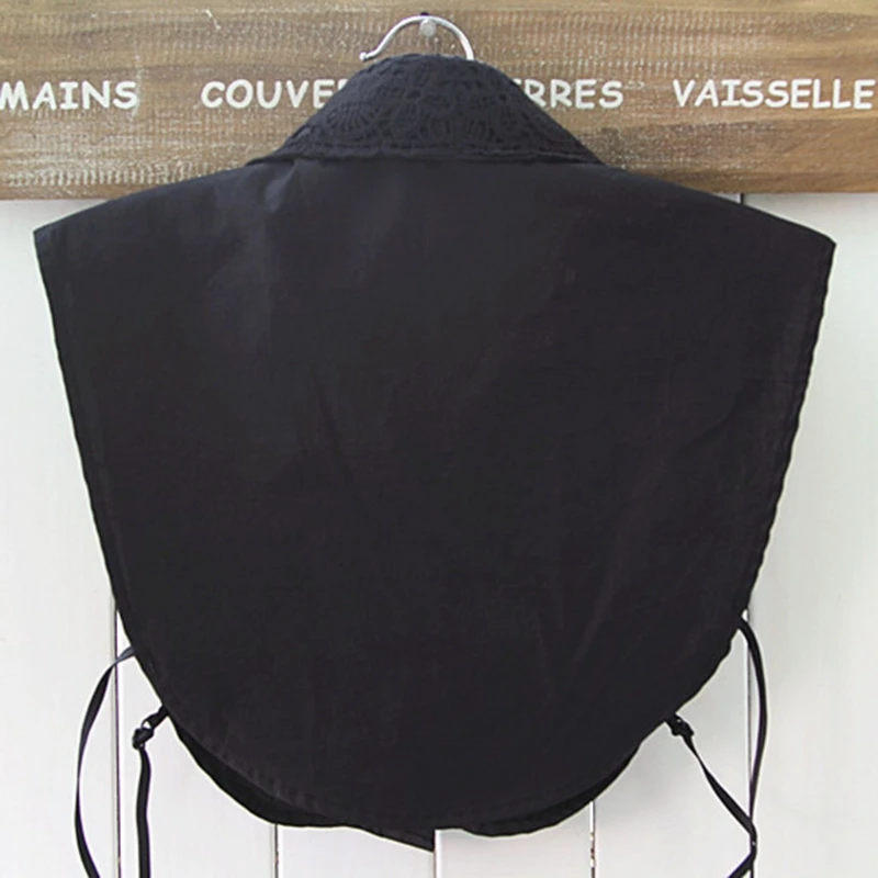 

Fake False Collar Women Pure Color Lace Detachable Lapel Choker Necklace Shirt Fake False Collar