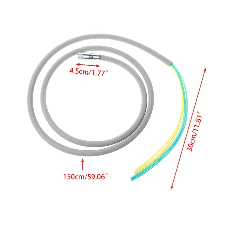 

Dental Silicone Tubing Hose For Air Turbine Motor Handpiece Connector 4 Holes