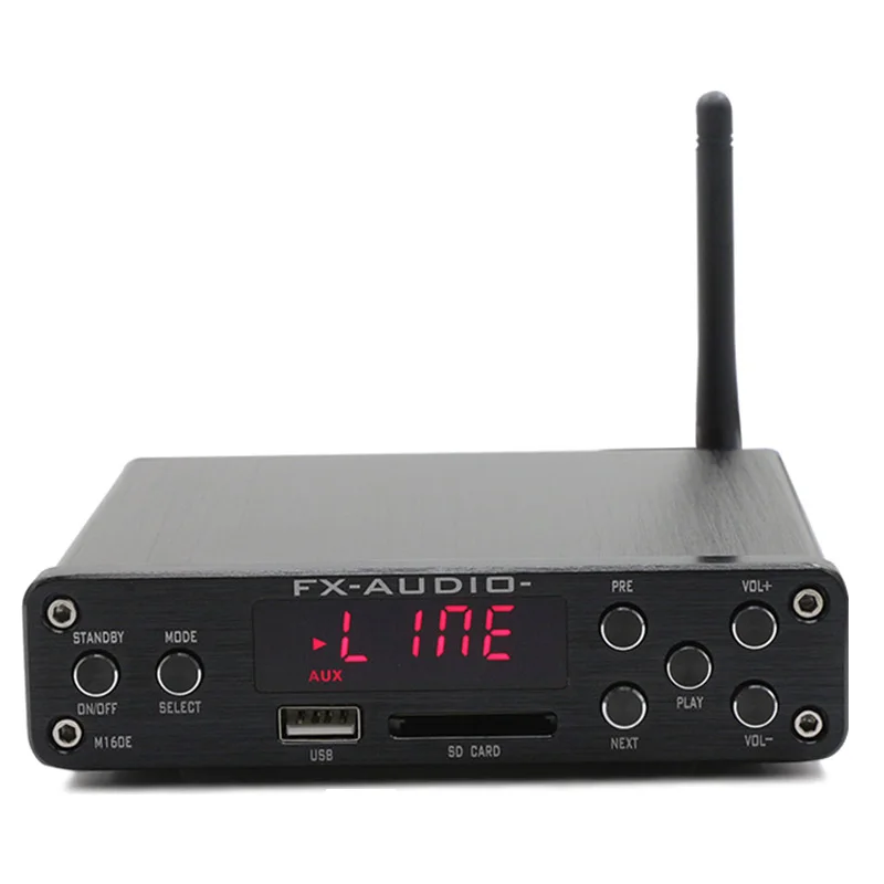 FX Audio M 160E Bluetooth 4 0 цифровой аудио усилитель 160 Вт * 2 USB/SD/AUX/PC USB Loseless плеер для
