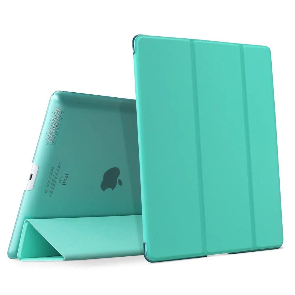 mint Для iPad 2/3/4, ywvak из линейки YiPPee Цвет PU Smart Cover чехол Магнит wake up sleep для apple iPad2 iPad3 iPad4 - Цвет: mint