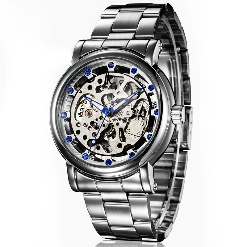 Оригинальные автоматические механические мужские часы IK в стиле стимпанк