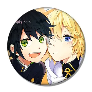 16 58 мм аниме Серафим конца Owari No аниме Mitsuba Sangu Hiiragi Shinoa Yuichiro Hyakuya Shiho Kimizuki значки брошь на булавке - Окраска металла: 16
