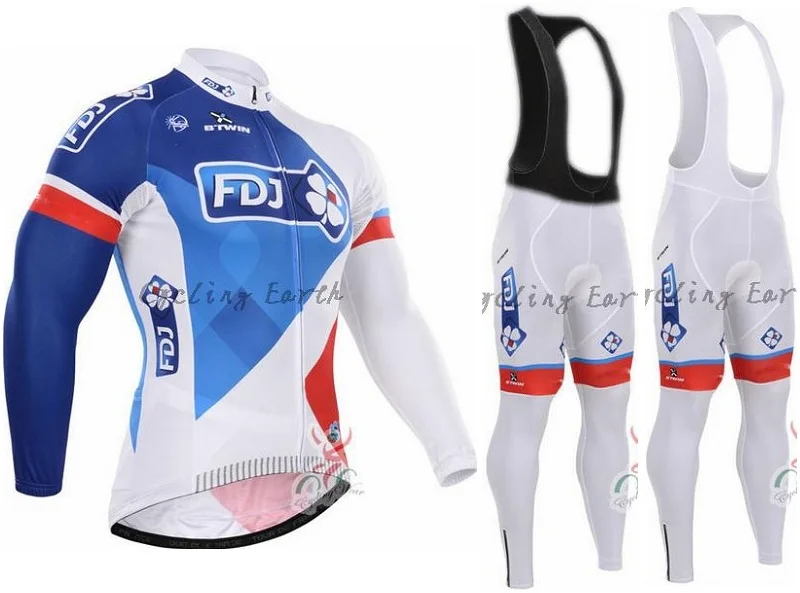 Может смешанный размер FDJ 2015 зимние длинным рукавом одежды задействуя джерси ( bbb )