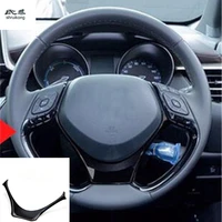 1pc abs car stickers steering wheel decoration cover car accessories for 2016 2017 2018 toyota c hr chr c hr