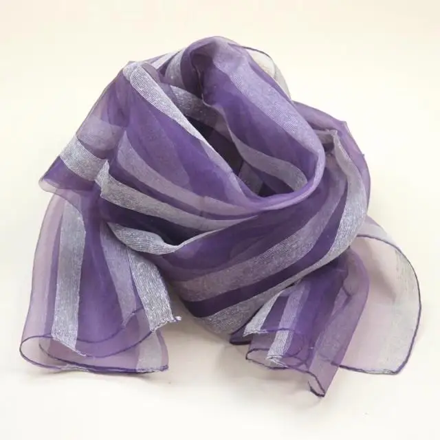 # S105 100% шелковый платок из органзы Цвет: как на фото размер: 50*170 см | Дом и сад